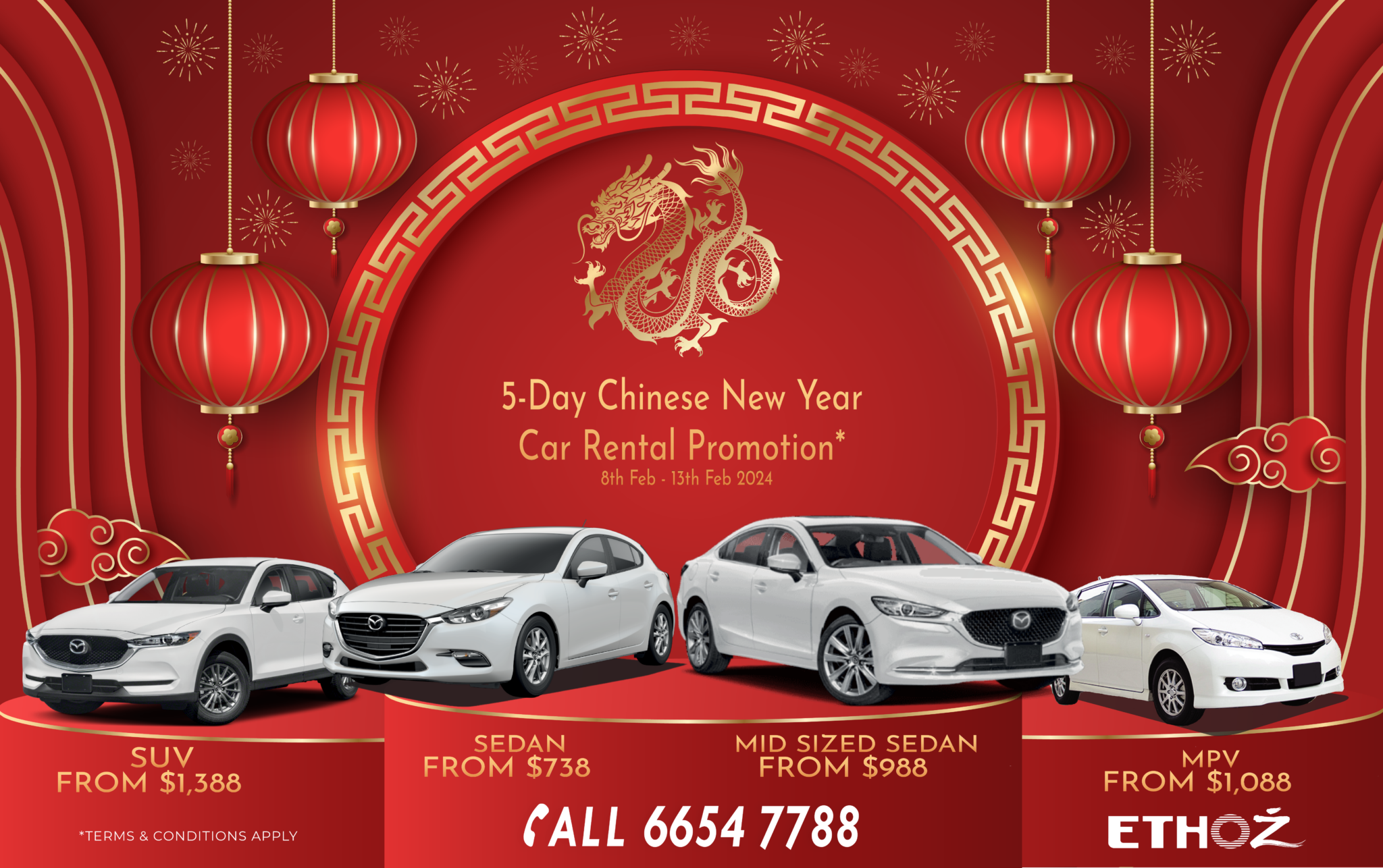 chinese new year car rental package 2025